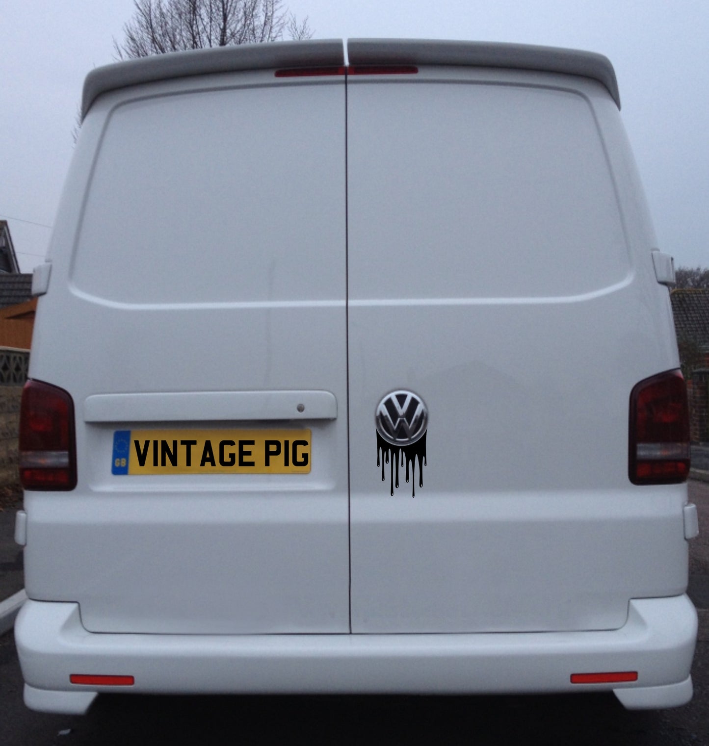 VW T5 Dripping Paint Sticker