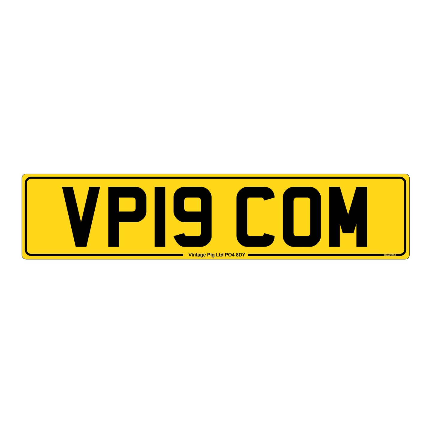 Rear Number Plate