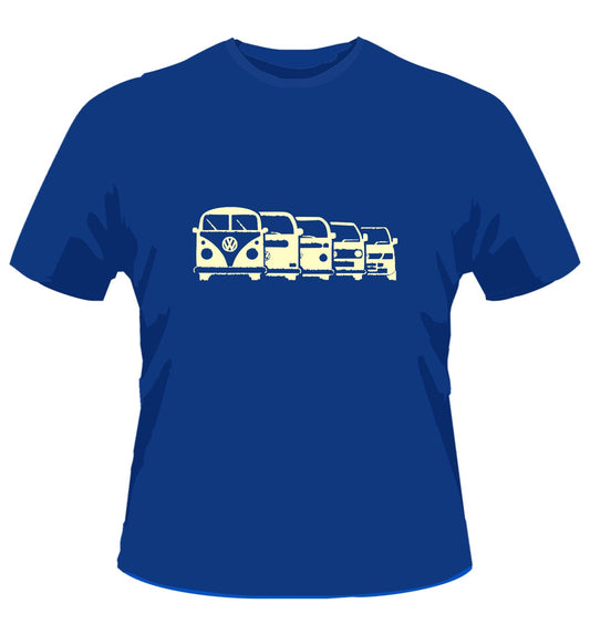Evolution of VW Campervan  T-Shirt